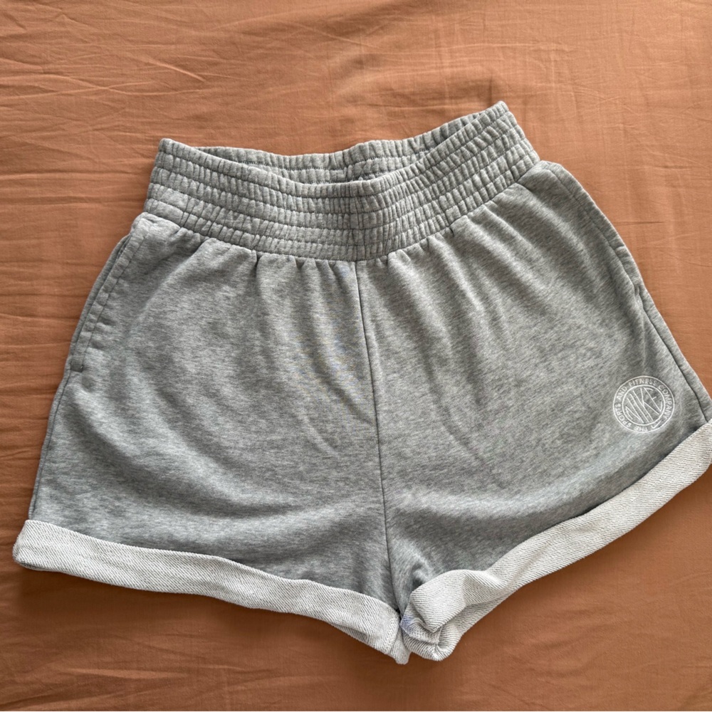 Nike Gray Elastic-Waist Shorts